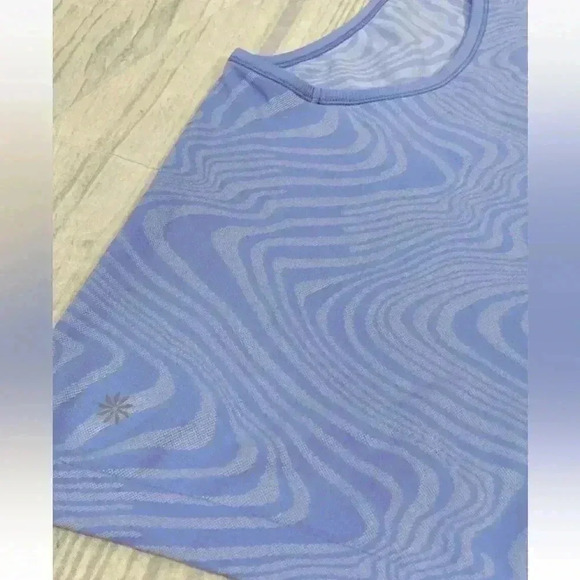 Athleta Momentum Seamless Stretch Racerback Tank Top Periwinkle Athletic Size L - Picture 8 of 13